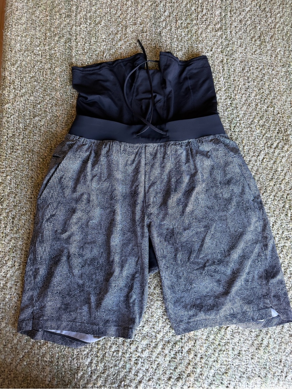 Lululemon Pace Breaker Shorts, Lined — NWOT, Grey Print, Men’s L - Picture 4 of 4